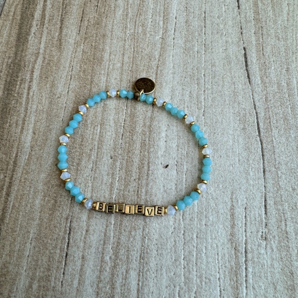 Little words project “Believe” Blue Bracelet - Picture 3 of 3